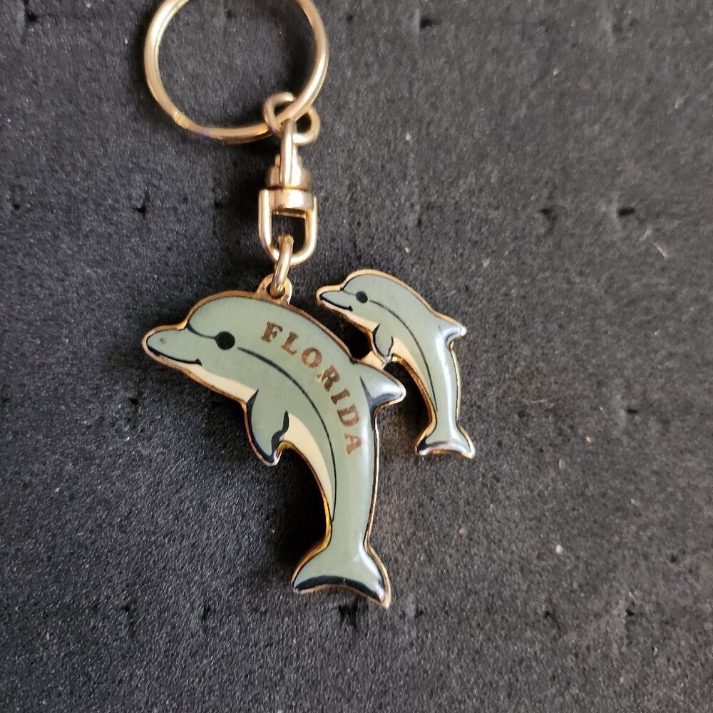 FLORIDA DOLPHIN VINTAGE KEYCHAIN